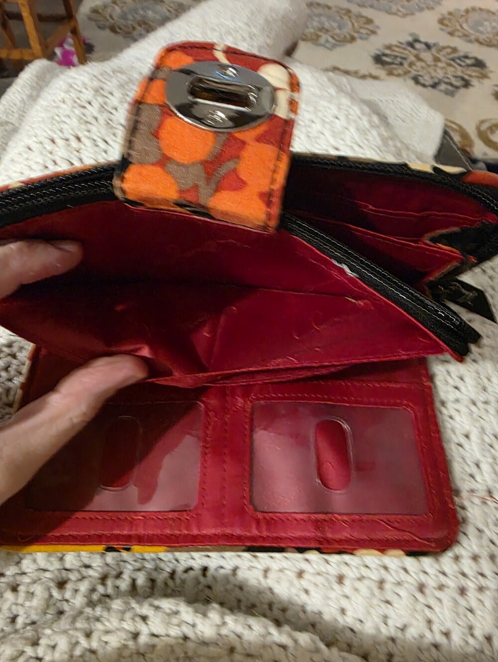 Vera Bradley "Bittersweat" Quilted Zip Wallet - Picture 4 of 6
